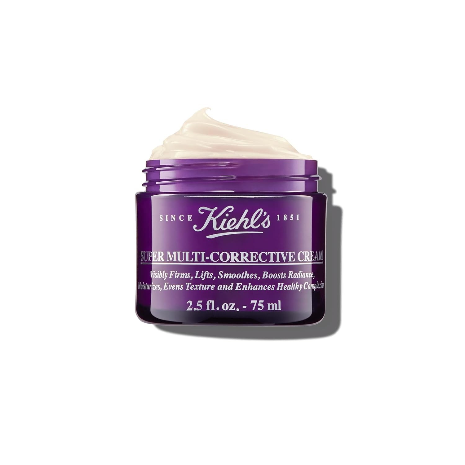 Kiehl's Super Multi-Corrective Cream, Anti-Aging Wrinkle Reducing Face and Neck Cream, Evens Skin Tone, Smooths Skin Texture, Fast-Absorbing and Lightweight, For All Skin Types, Paraben-free