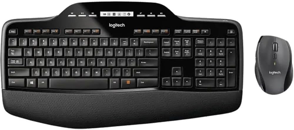 Logitech 920002416 MK710 Wireless Desktop Set, Keyboard/Mouse, USB, Black (LOG920002416)